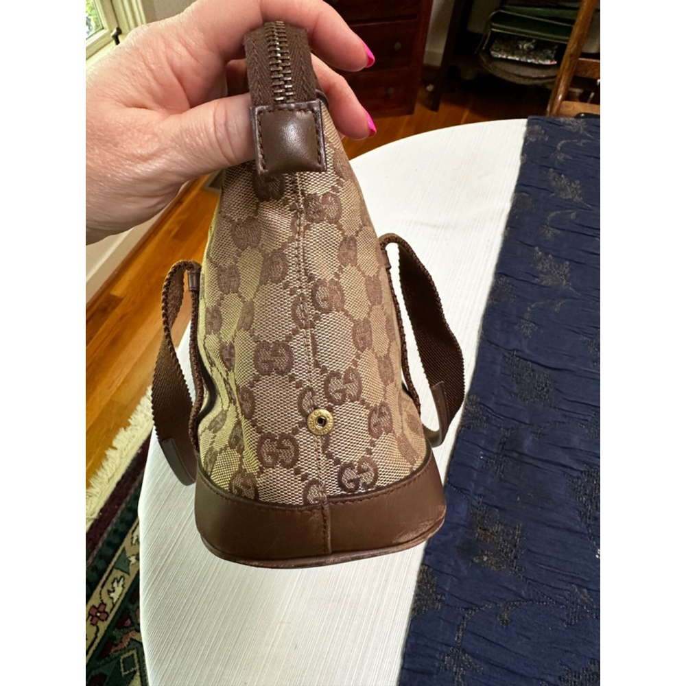 Gucci Beige Brown Canvas & Leather Small Tote Bag - Picture 8 of 15